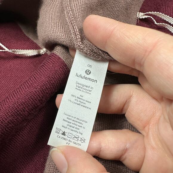 Lululemon Bundle Up Wrap Scarf Merino Wool Blend Spanish Oak Savanah One Size - Picture 8 of 12